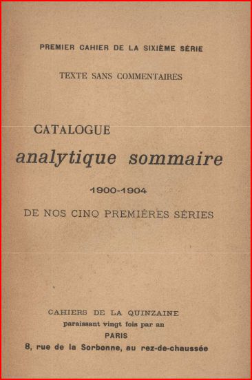 Catalogue analytique sommaire 1900…
					Article complet reservé aux abonnés