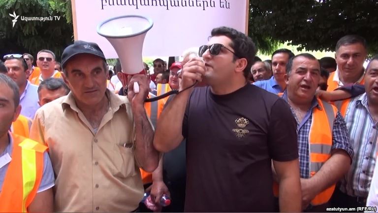 Les mineurs d’Amulsar manifestent