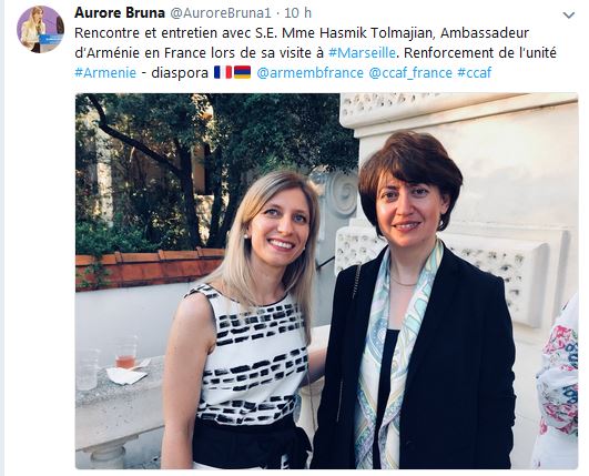 Rencontre et entretien avec S.E. Mme Hasmik Tolmajian, Ambassadeur d’Arménie en France lors de sa visite à Marseille