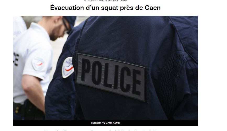 Évacuation d’un squat près de Caen