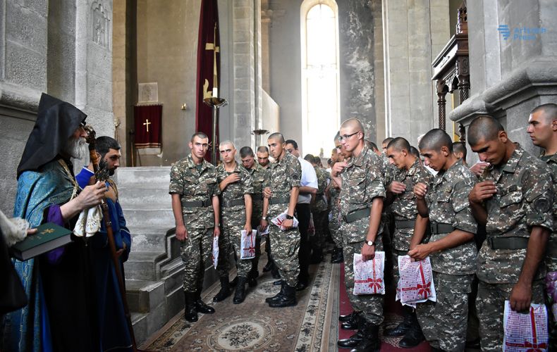 Des soldats baptisés dans…