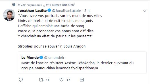 Jonathan Lacôte : Mort…