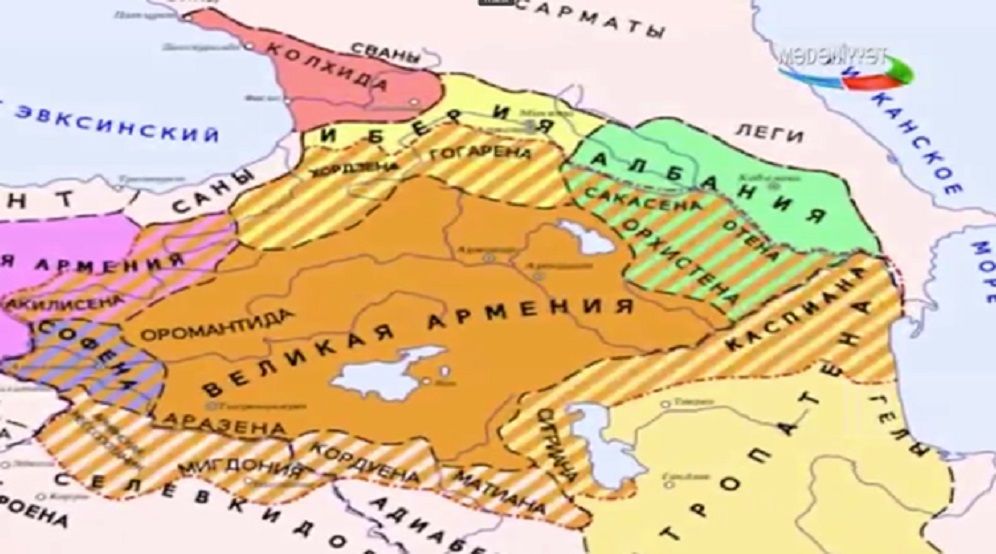 Une chaîne de télévision publique d’Azerbaïdjan présente une carte ancienne où figurent la Grande Arménie ainsi que l’Artsakh au lieu de l’Azerbaïdjan