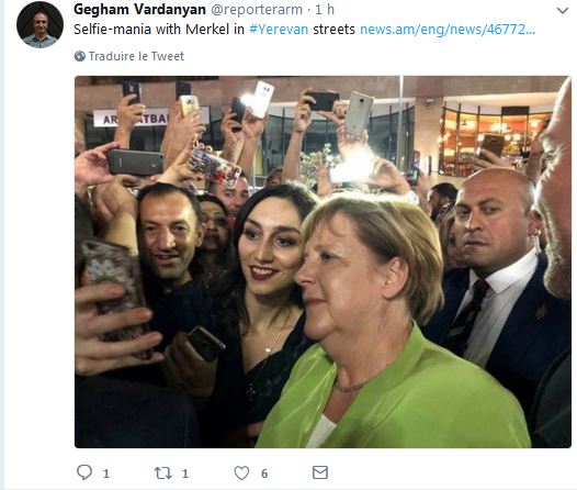 Selfie-mania avec Merkel dans…