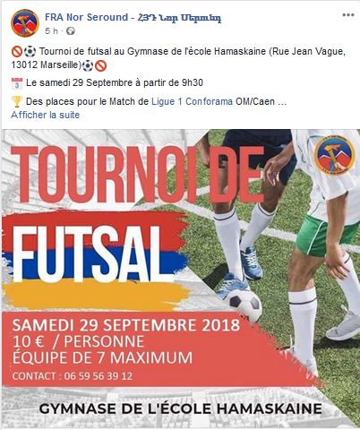 Tournoi de futsal au…