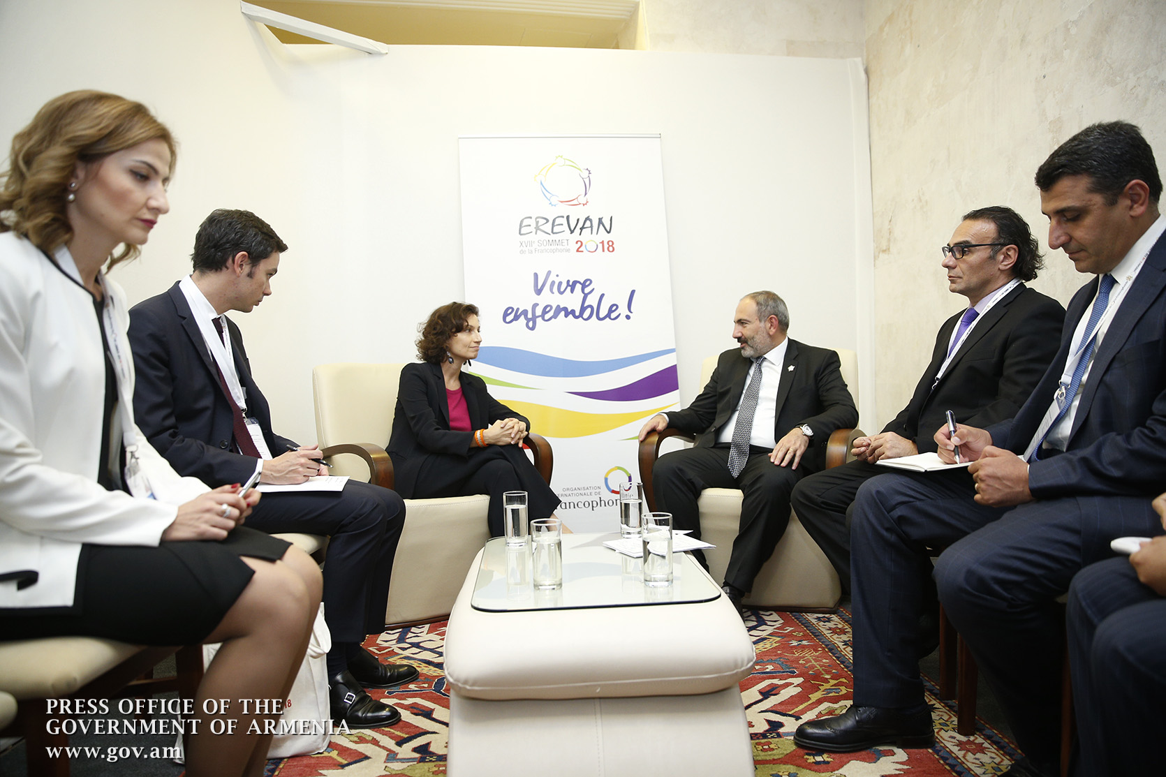 Pachinian rencontre Audrey Azoulay et les chefs d’Etat moldave et belge