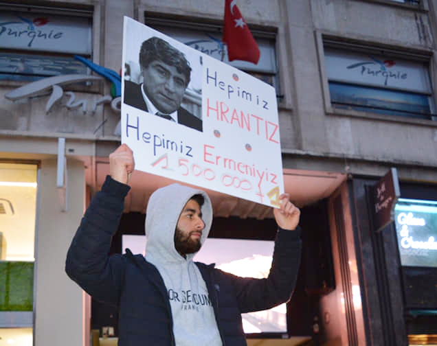 Le Nor Seround manifeste à Lyon, Marseille et Paris pour Hrant Dink