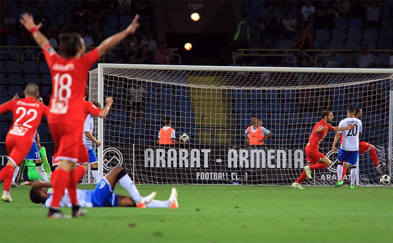 A Erévan le champion d’Arménie Ararat-Armenia concède une défaite face à Saburtalo Tbilissi (1-2) au 3e tour aller des qualifications de l’Europa League