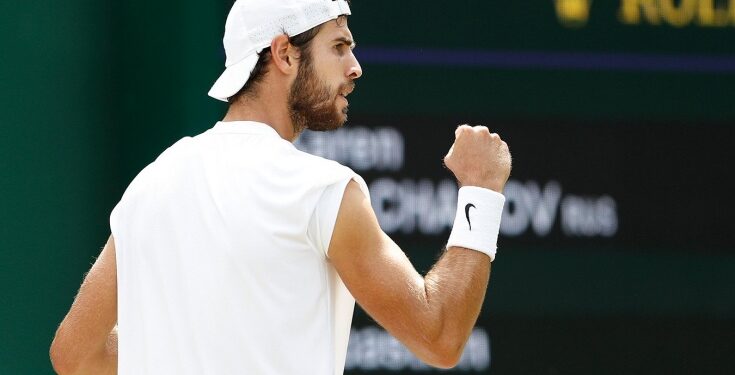 Pour la première fois de sa carrière l’arméno-russe Karen Khachanov est en quart de finale de Wimbledon