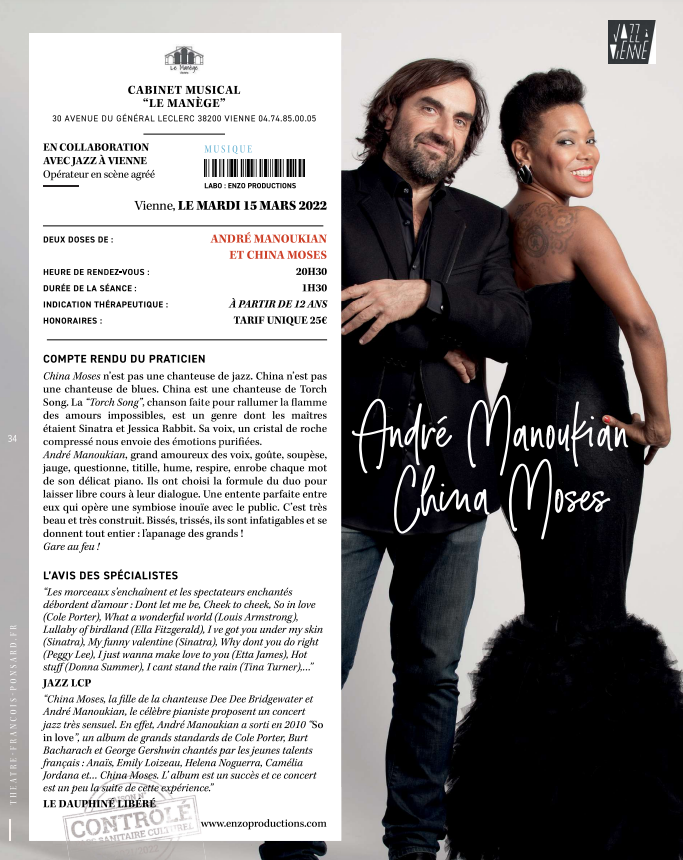 André Manoukian et China Moses