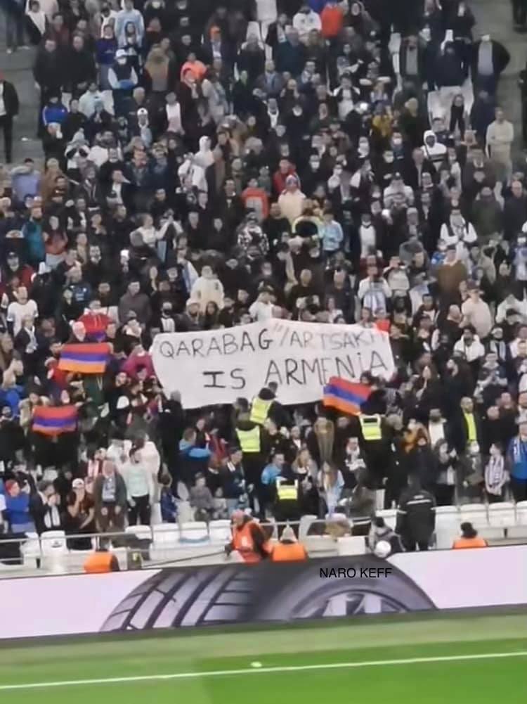 Après la banderole « l’Artsakh est l’Arménie » lors du match OM-Qarabag, le club phocéen écope une lourde amende infligée par l’UEFA