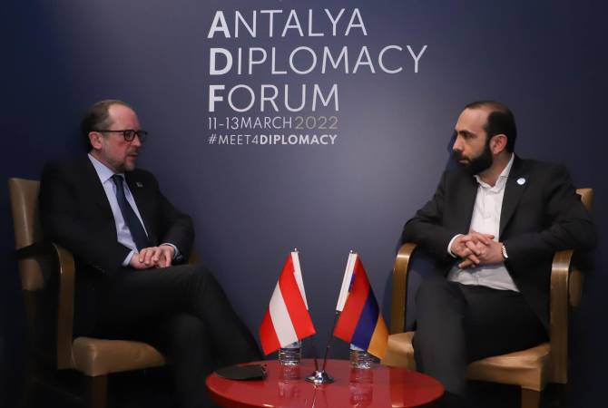 Les ministre d’Arménie et d’Autriche des Affaires étrangères ont discuté lors du forum d’Antalya des questions de sécurité régionale