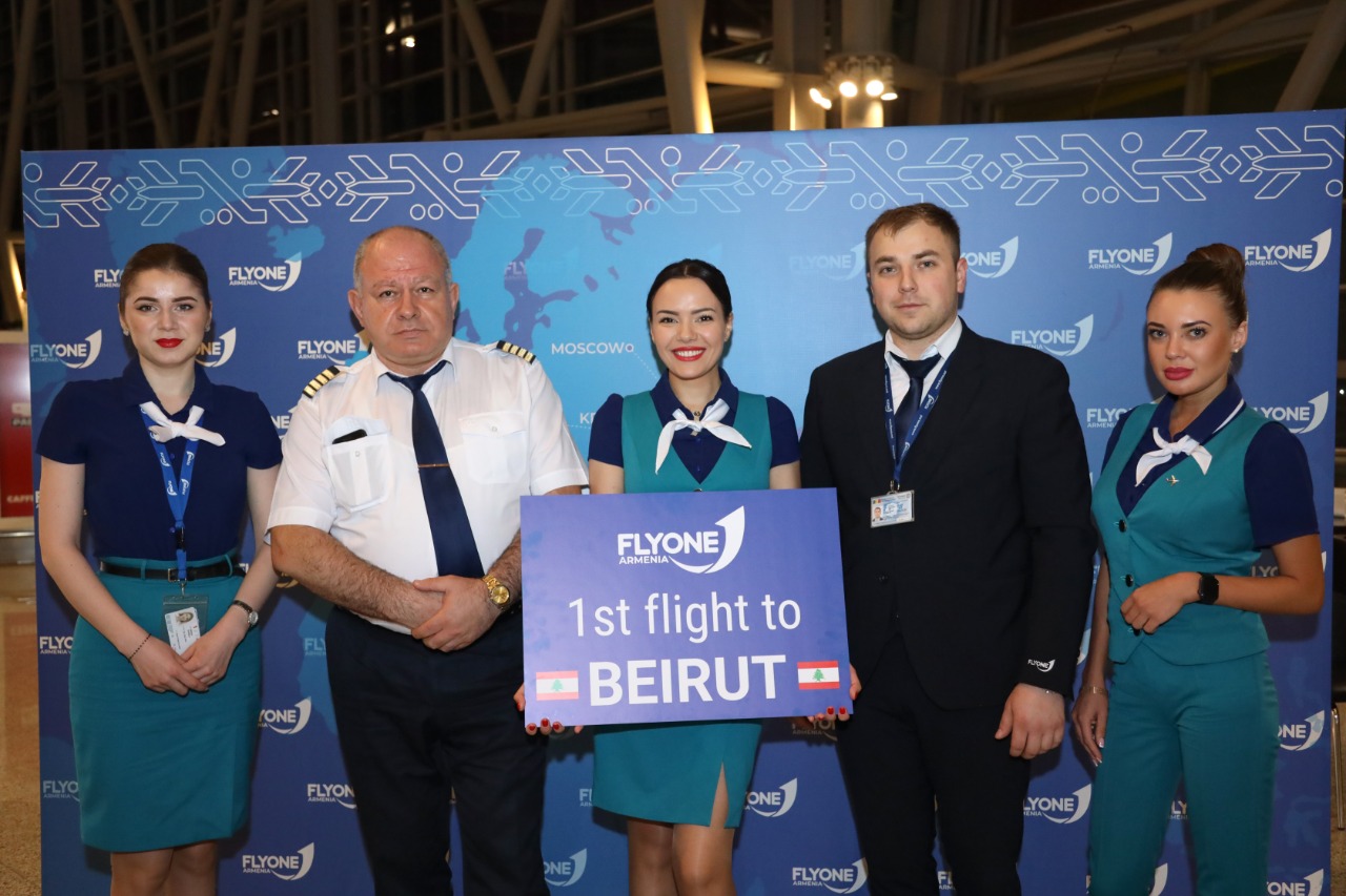 Le premier vol Erévan-Beyrouth de la compagnie Flyone Armenia s’est déroulé aujourd’hui