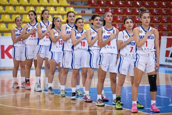 L’équipe féminine d’Arménie des U20 de basket a débuté par une victoire en championnat d’Europe