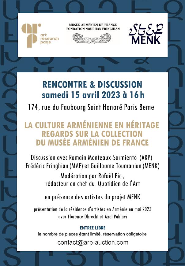 Rencontre et discussion sur la collection du Musée arménien de France