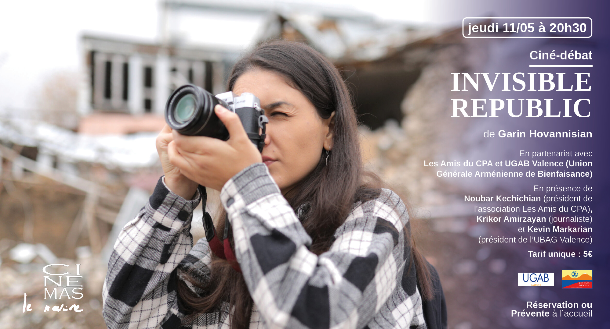 Le film « Invisible Republic » consacré à l’Artsakh, de Gariné Hovhannisian le 11 mai au cinéma Le Navire à Valence