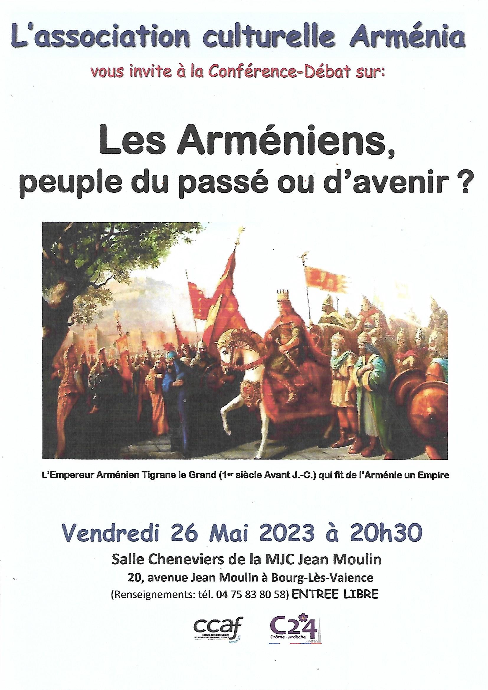 Prochain débat d’Arménia : Les Arméniens, peuple du passé ou d’avenir ?