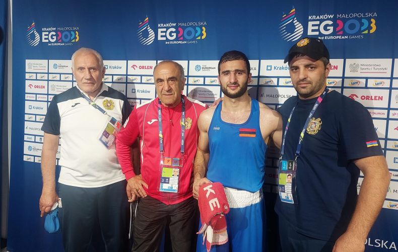 3 boxeurs de l’équipe d’Arménie ont atteint les quarts de finale de boxe des 3e Jeux européens en Pologne