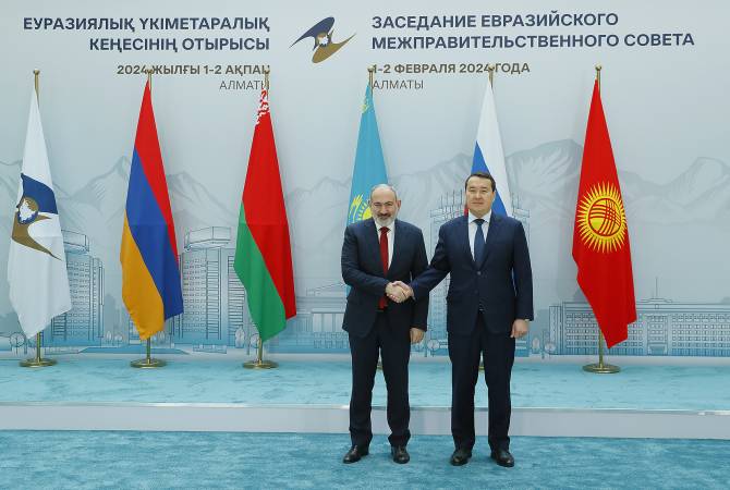 Le Premier ministre d’Arménie, parti en visite de travail au Kazakhstan, présidera la session du Conseil intergouvernemental eurasien