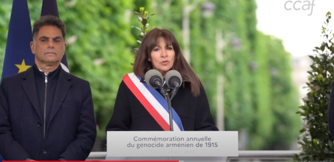 Discours d’Anne Hidalgo à la commémoration du génocide arménien