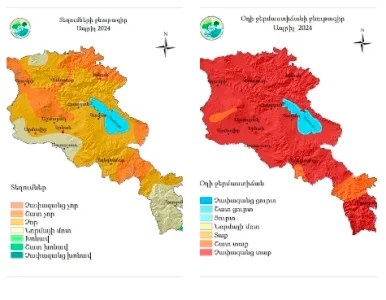 Avril 2024 a été considéré comme le mois le plus chaud et le plus sec pour l’Arménie