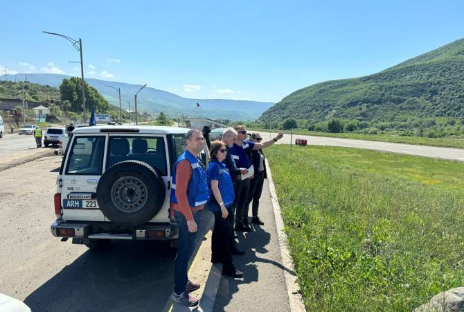 Les représentants de la mission d’observation de l’UE en Arménie et l’ambassadeur de Roumanie ont visité la région de Syunik