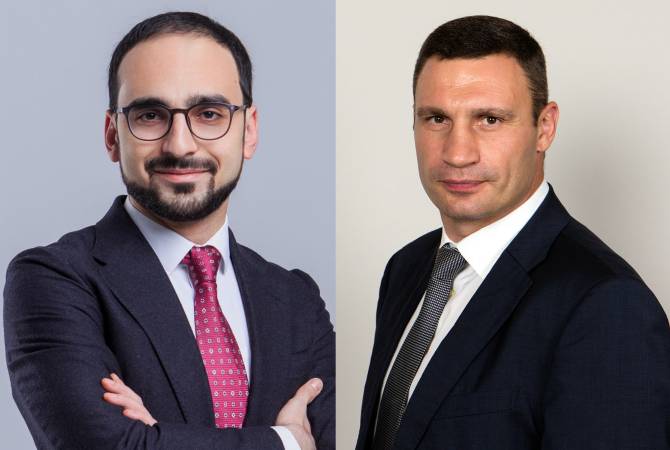 Tigran Avinyan le maire de Yeravan a invité le maire de Kiev Vitaly Klitschko