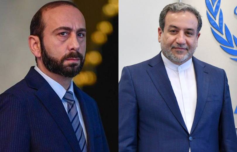 Ararat Mirzoyan le ministre arménien des Affaires étrangères a eu un entretien téléphonique avec son homologue iranien Seyed Abbas Araghchi