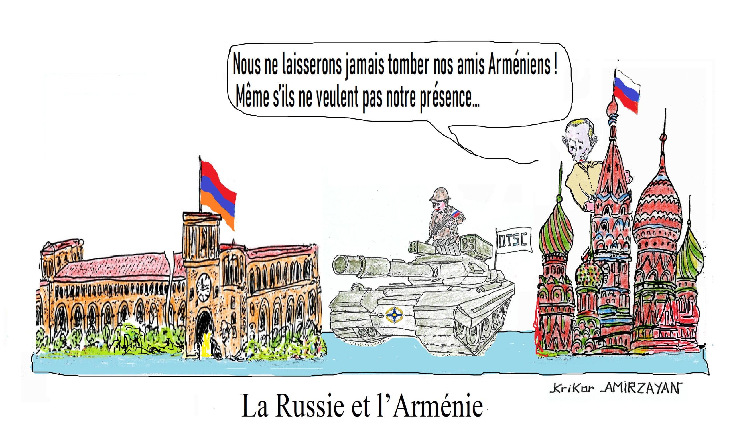 L’Arménie reste de jure membre de l’OTSC, mais les dirigeants de l’Arménie suivent la ligne de sortie de la coopération affirme la Russie