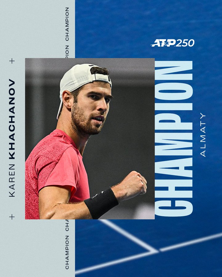 L’Arménien de Russie, Karen Khachanov, gagne le tournoi de tennis ATP-250 d’Almaty (Kazakhstan)