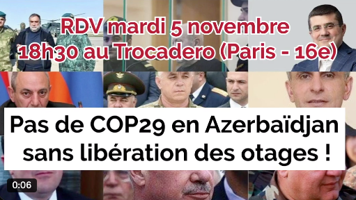 Mardi 5 novembre à 18h30 sur l’Esplanade du Trocadéro