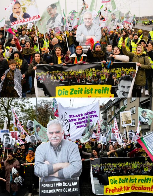 Des milliers de Kurdes réclament à Cologne la libération d’Öcalan